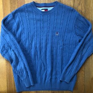 Tommy Hilfiger Crewneck Sweater Size Medium, Blue